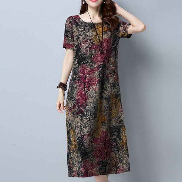 women summer dress plus size fashion women short sleeve cotton linen dresses printed casual mid calf dresses py designer clothes, Black;gray
women summer dress plus size fashion women short sleeve cotton linen dresses printed casual mid calf dresses py designer clothes, Black;gray