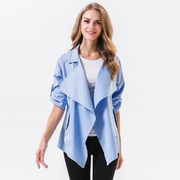 autumn winter jackets for women casual cardigan turn-down collar solid color outwear coat long sleeve loose elegant windbreaker jacket, Tan;black
autumn winter jackets for women casual cardigan turn-down collar solid color outwear coat long sleeve loose elegant windbreaker jacket, Tan;black