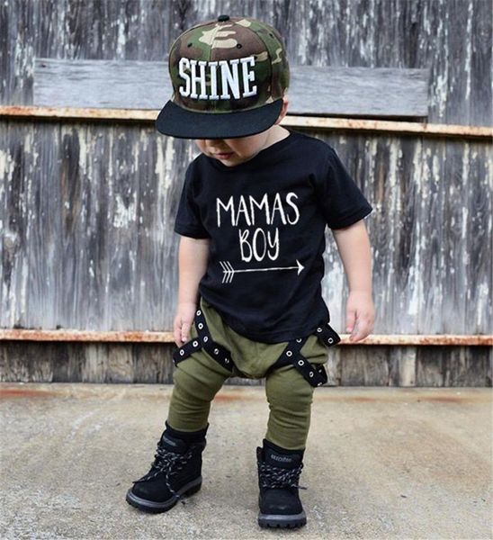 2018 summer kids boys clothes set casual children's set soft baby boy mama's boy t shirt & harem pants kids, White
2018 summer kids boys clothes set casual children's set soft baby boy mama's boy t shirt & harem pants kids, White