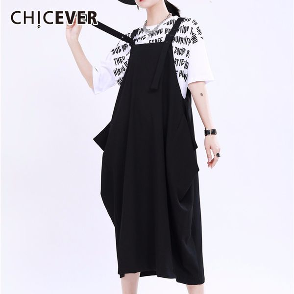 chicever irregular women's dress halter collar sleeveless pockets oversized adjustable summer dresses female fashion new 2020, Black;gray
chicever irregular women's dress halter collar sleeveless pockets oversized adjustable summer dresses female fashion new 2020, Black;gray