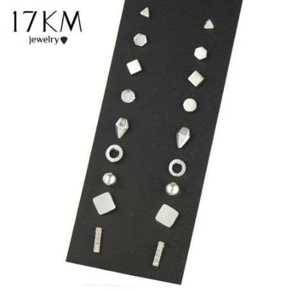 17km 9 pairs/set brincos geometric crystal stud earrings piercing gold color new fashion earring for women bijoux jewelry, Golden;silver
17km 9 pairs/set brincos geometric crystal stud earrings piercing gold color new fashion earring for women bijoux jewelry, Golden;silver