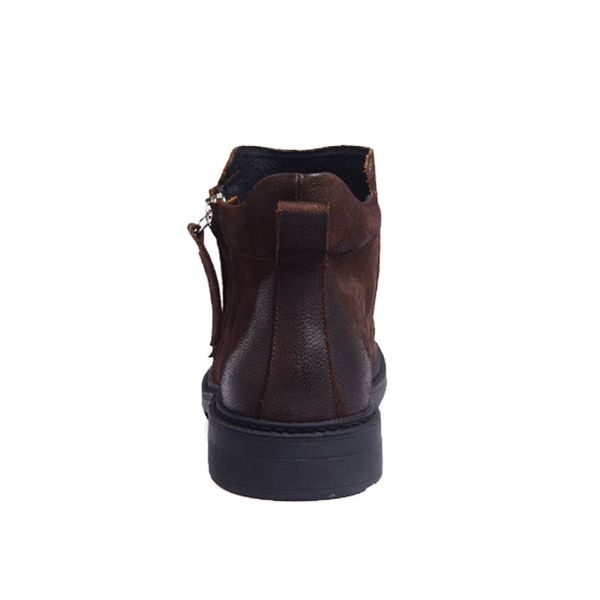 winter new fashion side zipper shoes genuine leather round toe ankle boots men brand male footwear retro army boots, Black
winter new fashion side zipper shoes genuine leather round toe ankle boots men brand male footwear retro army boots, Black