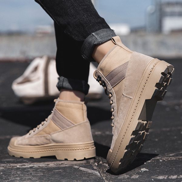 2019 work safety shoes army combat boots desert high men's outdoor sports shoes autumn and winter new classic fashion brown, Black
2019 work safety shoes army combat boots desert high men's outdoor sports shoes autumn and winter new classic fashion brown, Black
