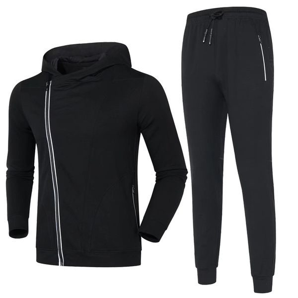 2019 autumn and winter hoodie coat europe and america men's casual sports set legs skinny pants running fitness trousers, Black
2019 autumn and winter hoodie coat europe and america men's casual sports set legs skinny pants running fitness trousers, Black