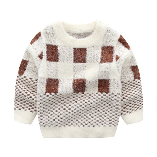 autumn boys' sweaters mink wool b jacket sweater grid pattern jacquard knit baby children warm coat kids sweaters, Blue
autumn boys' sweaters mink wool b jacket sweater grid pattern jacquard knit baby children warm coat kids sweaters, Blue