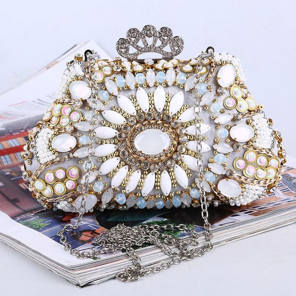 wholesale retail handmade crystal evening bag pearl clutch purse with satin/pu for wedding banquet party prom
wholesale retail handmade crystal evening bag pearl clutch purse with satin/pu for wedding banquet party prom