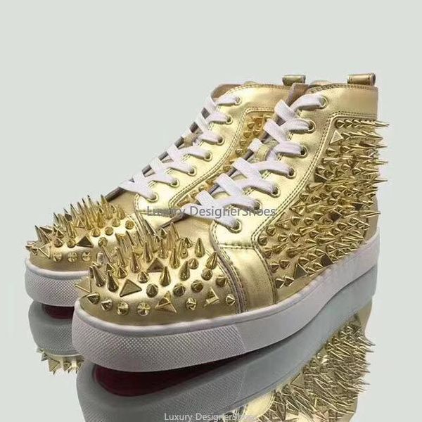 gold rivet shoes designer fashion bottoms shoes studded spikes flat sneakers for men women glitter party lovers genuine leather casual best, Black
gold rivet shoes designer fashion bottoms shoes studded spikes flat sneakers for men women glitter party lovers genuine leather casual best, Black