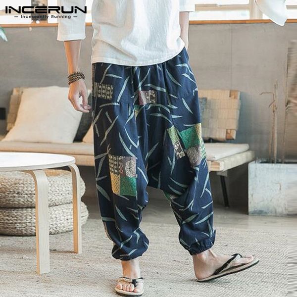incerun mens harem pants elastic waist trousers loose printed casual streetwear joggers drop-crotch pants men s-5xl, Black
incerun mens harem pants elastic waist trousers loose printed casual streetwear joggers drop-crotch pants men s-5xl, Black