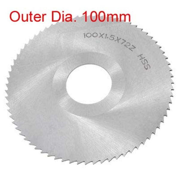 1pc silver gray hss 72 tooth slitting saw blade 100mm x 27mmhole dia. x thickness 0.5/0.8/1/1.2/1.5/2/2.5/3/3.5/4/4.5/5/5.5/6mm
1pc silver gray hss 72 tooth slitting saw blade 100mm x 27mmhole dia. x thickness 0.5/0.8/1/1.2/1.5/2/2.5/3/3.5/4/4.5/5/5.5/6mm