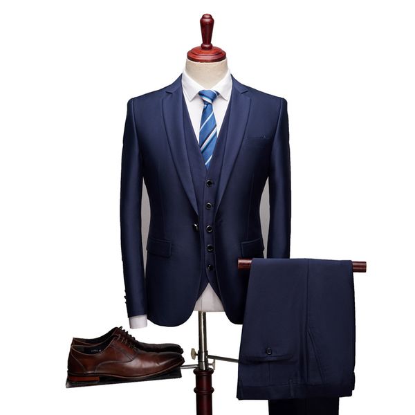 men's suit men's high-quality fashion slim suit three-piece (jacket + pants + vest) business casual professional wear, White;black
men's suit men's high-quality fashion slim suit three-piece (jacket + pants + vest) business casual professional wear, White;black