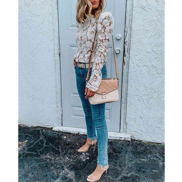 women's blouse autumn lace round neck hollow long sleeve white flower blouse shirt
women's blouse autumn lace round neck hollow long sleeve white flower blouse shirt