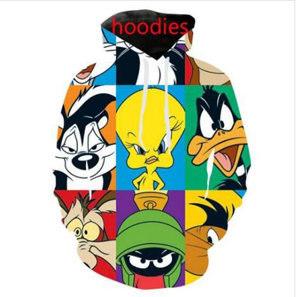 new fashion women men cartoon looney tunes casual 3d printed crewneck sweatshirts hoodies sportwear coat wr272, Black
new fashion women men cartoon looney tunes casual 3d printed crewneck sweatshirts hoodies sportwear coat wr272, Black