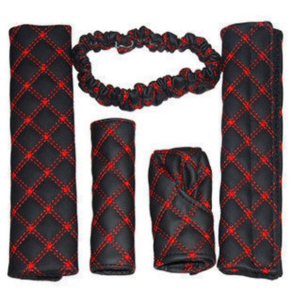 5pcs leather hand brake shift knob cover car rear view mirror cover car shift handbrake suit interior decor sale
5pcs leather hand brake shift knob cover car rear view mirror cover car shift handbrake suit interior decor sale
