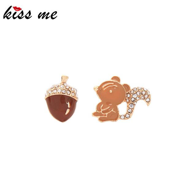 kissme cute squirrel stud earrings for women exquisite crystal enamel acorn animal earrings fashion jewelry 2020 new accessories, Golden;silver
kissme cute squirrel stud earrings for women exquisite crystal enamel acorn animal earrings fashion jewelry 2020 new accessories, Golden;silver