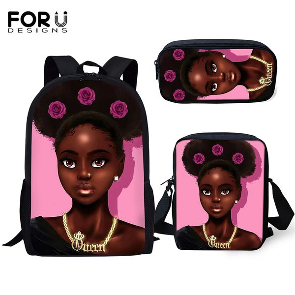 forudesigns primary students backpacks black african girl pattern kids school bags afro arts design prints 3pc/set book bags
forudesigns primary students backpacks black african girl pattern kids school bags afro arts design prints 3pc/set book bags
