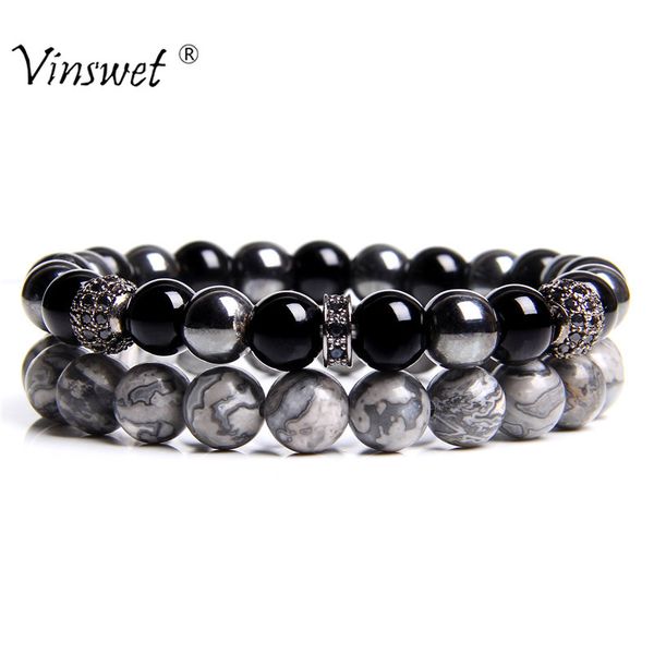 men women bracelets natural stone bracelets map jaspers beaded bracelet for men women black and white couples bracelet jewelry
men women bracelets natural stone bracelets map jaspers beaded bracelet for men women black and white couples bracelet jewelry