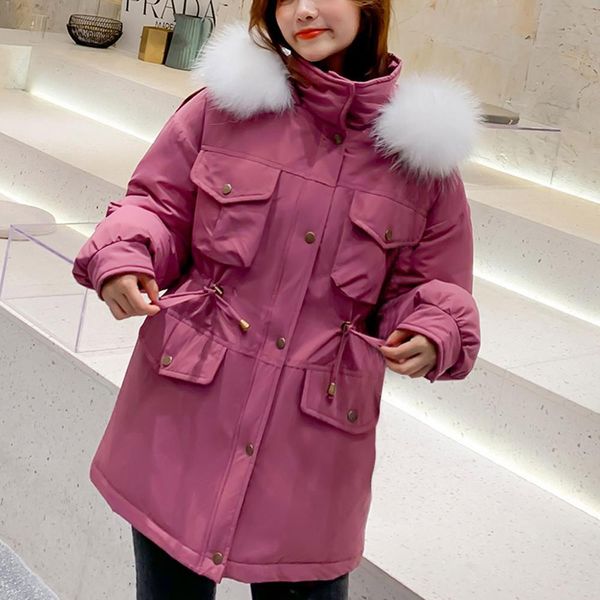 winter jacket women parka warm thick solid short style cotton padded parkas coat loose stand collar outwear with fur collar, Black
winter jacket women parka warm thick solid short style cotton padded parkas coat loose stand collar outwear with fur collar, Black