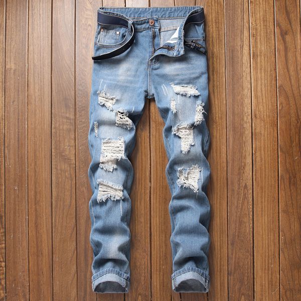 men's ripped jeans 2020 slim pants slim trousers men's designer jeans biker pants casua 32-38 l jeans, Blue
men's ripped jeans 2020 slim pants slim trousers men's designer jeans biker pants casua 32-38 l jeans, Blue