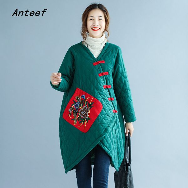 plus size cotton vintage embroidery floral clothes casual long loose autumn winter jacket coat women 2019 outerwear, Black
plus size cotton vintage embroidery floral clothes casual long loose autumn winter jacket coat women 2019 outerwear, Black