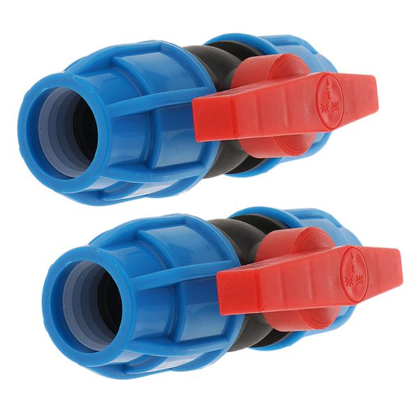 2x plastic valve pe - straight valve tools 32mm 
2x plastic valve pe - straight valve tools 32mm