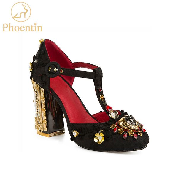phoentin flower shoes wedding 2019 luxury shoes women designers crystal rhinestone open heels metal t-strap party pumps ft622, Black
phoentin flower shoes wedding 2019 luxury shoes women designers crystal rhinestone open heels metal t-strap party pumps ft622, Black