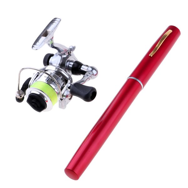 1.4m pocket collapsible fishing rod reel combo mini pen fishing pole kit 7 colors pen shape folded rod with reel wheel
1.4m pocket collapsible fishing rod reel combo mini pen fishing pole kit 7 colors pen shape folded rod with reel wheel
