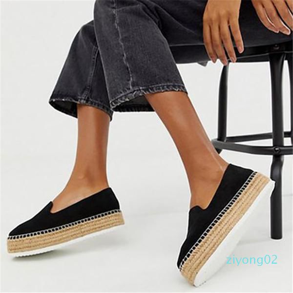 loozykit faux suede espadrilles shoes slip-on casual loafers women platform flats 2019 ballet flats ladies shoe zapatos mujer z02, Black
loozykit faux suede espadrilles shoes slip-on casual loafers women platform flats 2019 ballet flats ladies shoe zapatos mujer z02, Black