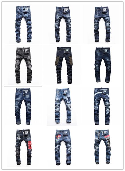 De igner brand d2 men jean embroidery pant fa hion hole trou er luxury denim italy ize 44 54
De igner brand d2 men jean embroidery pant fa hion hole trou er luxury denim italy ize 44 54
