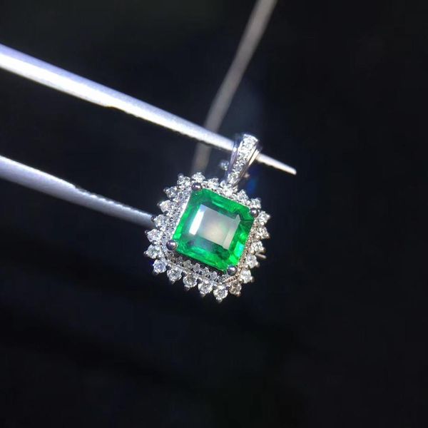 fine jewelry real 18k white gold au750 natural emerald gemstones 1.17ct luxury female pendants for women fine necklace, Silver
fine jewelry real 18k white gold au750 natural emerald gemstones 1.17ct luxury female pendants for women fine necklace, Silver