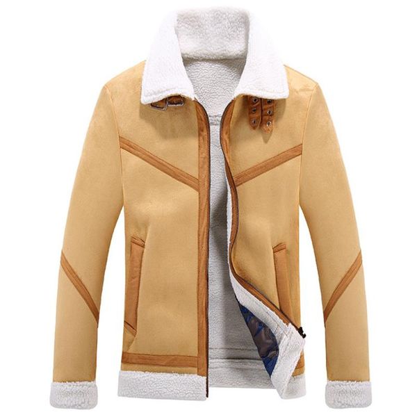 2019 new winter leather coats mens faux fur coat male leather jacket fleece lined velvet thick slim thermal fur jacket men noble, Black;brown
2019 new winter leather coats mens faux fur coat male leather jacket fleece lined velvet thick slim thermal fur jacket men noble, Black;brown