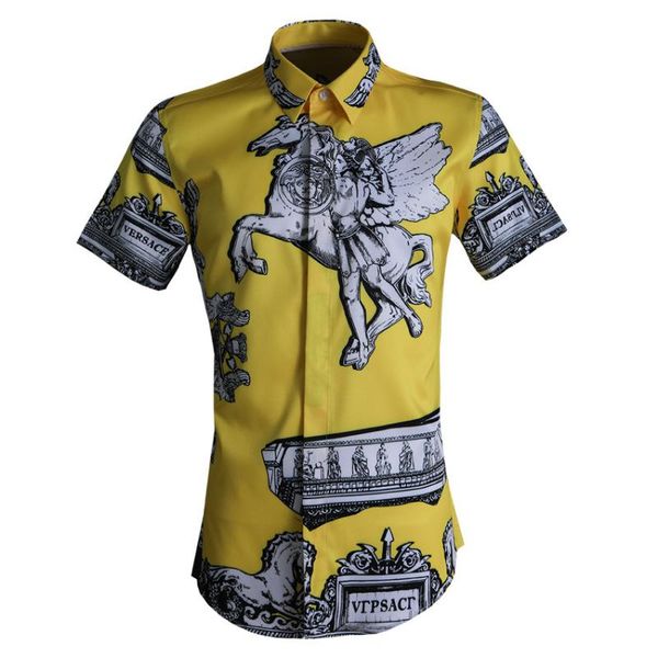 2020 rome short sleeve shirt brand male shirt short sleeve male wind men, White;black
2020 rome short sleeve shirt brand male shirt short sleeve male wind men, White;black