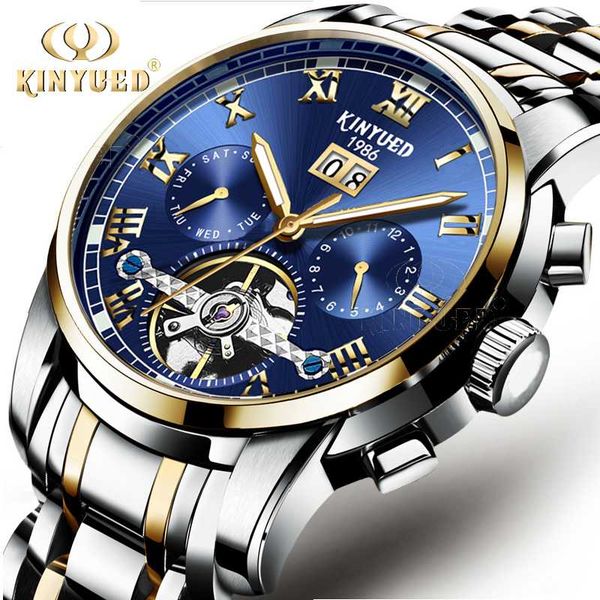 kinyued brand men automatic mechanical watches stainless steel band sapphire calendar waterproof wristwatch relogio, Slivery;brown
kinyued brand men automatic mechanical watches stainless steel band sapphire calendar waterproof wristwatch relogio, Slivery;brown