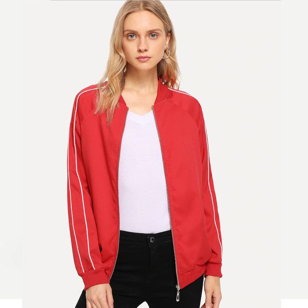 autumn winter fashion women short coat solid color stripe jackets casual zipper long sleeve coat female, Black;brown
autumn winter fashion women short coat solid color stripe jackets casual zipper long sleeve coat female, Black;brown