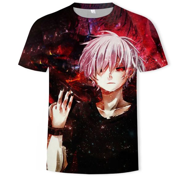mens designer tokyo ghouls 3d digital printing short sleeve t-shirt fashion round collar short sleeve, White;black 
mens designer tokyo ghouls 3d digital printing short sleeve t-shirt fashion round collar short sleeve, White;black
