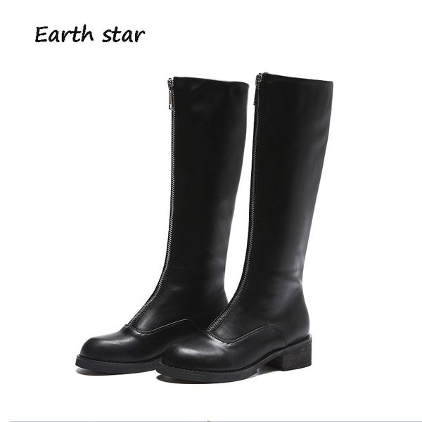 earth star brand shoes women warm boots front zipper knee high boot winter chaussure ladies flats boots autumn girl fashion shoe, Black
earth star brand shoes women warm boots front zipper knee high boot winter chaussure ladies flats boots autumn girl fashion shoe, Black