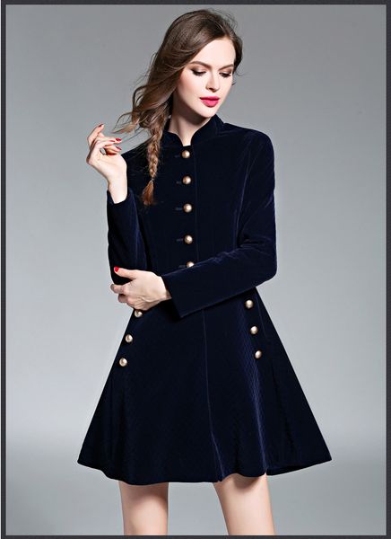 2020 autumn new fashion runway blue jacket women dresses vintage luxury velvet heavy dress long sleeve plus size party dresses, Black;gray
2020 autumn new fashion runway blue jacket women dresses vintage luxury velvet heavy dress long sleeve plus size party dresses, Black;gray