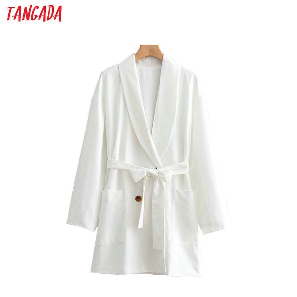 tangada women white female office blazer jacket sashes long sleeve ladies coat feminino work suit blezer 2w55, White;black
tangada women white female office blazer jacket sashes long sleeve ladies coat feminino work suit blezer 2w55, White;black