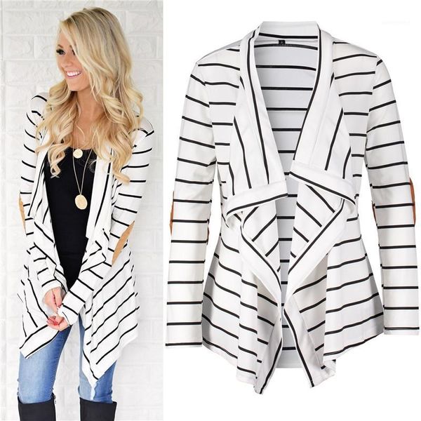 sleeve irregular hem clothing womens designer jackets striped panelled fashion loose womens cardigan outerwears casual long, Black;brown
sleeve irregular hem clothing womens designer jackets striped panelled fashion loose womens cardigan outerwears casual long, Black;brown