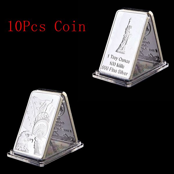 10 pcs/lot usa liberty totem om torch goddess memorial 1oz silver plated commemorative bar collection
10 pcs/lot usa liberty totem om torch goddess memorial 1oz silver plated commemorative bar collection