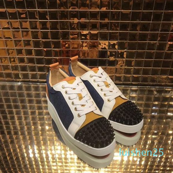 luxury red bottom sneakers comfortable spikes toe sports shoes zapatillas men women sneakers walking shoes eu35-47 l25, Black
luxury red bottom sneakers comfortable spikes toe sports shoes zapatillas men women sneakers walking shoes eu35-47 l25, Black