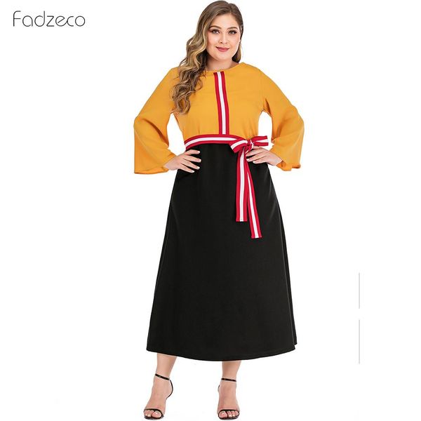 fadzeco stitching stripe dress 2019 women long dress loose long sleeve deep o-neck fashion casual party plus size, Black;gray
fadzeco stitching stripe dress 2019 women long dress loose long sleeve deep o-neck fashion casual party plus size, Black;gray