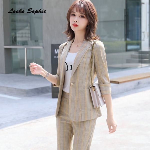 women's suits & blazers 1pcs plus size coats 2021 spring fashion cotton stripe middle sleeve jackets ladies skinny, White;black
women's suits & blazers 1pcs plus size coats 2021 spring fashion cotton stripe middle sleeve jackets ladies skinny, White;black