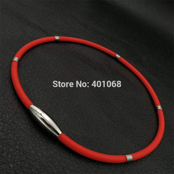 high negative ion energy silicone necklace, germanium titanium health sports necklace, multi-colored magnetic necklace, Silver
high negative ion energy silicone necklace, germanium titanium health sports necklace, multi-colored magnetic necklace, Silver