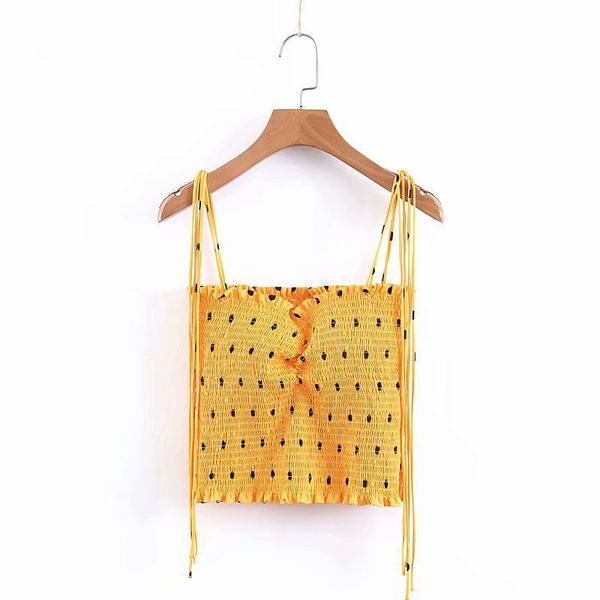 women popular new xl38-2093 european and american fashion point printed suspension garment, White
women popular new xl38-2093 european and american fashion point printed suspension garment, White