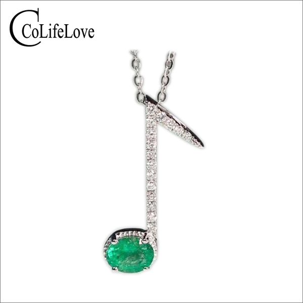 fashion silver music note pendant inlay with 4 mm * 5 mm si grade natural emerald solid 925 silver emerald pendant romantic gift
fashion silver music note pendant inlay with 4 mm * 5 mm si grade natural emerald solid 925 silver emerald pendant romantic gift