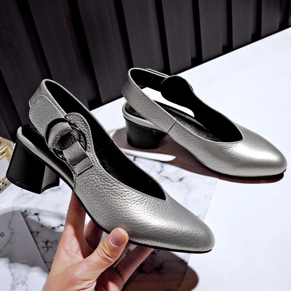 handmade genuine leather sandals women shoes lady 2017 summer red/silvery closed toe medium heels big size 41 42, Black
handmade genuine leather sandals women shoes lady 2017 summer red/silvery closed toe medium heels big size 41 42, Black