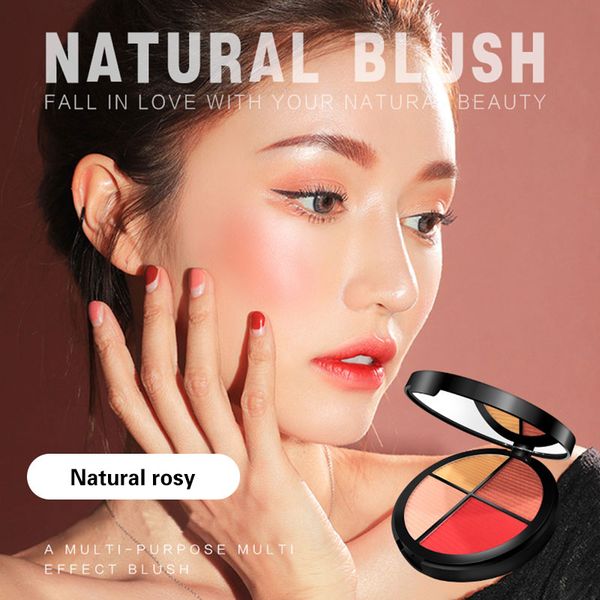 new women naked makeup lasting natural brightening four-color blush for all skin types
new women naked makeup lasting natural brightening four-color blush for all skin types