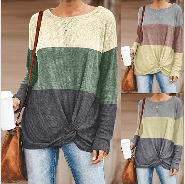 2019 new autumn and winter cross border women's new cashmere knitted color contrast long sleeve t-shirt, White
2019 new autumn and winter cross border women's new cashmere knitted color contrast long sleeve t-shirt, White