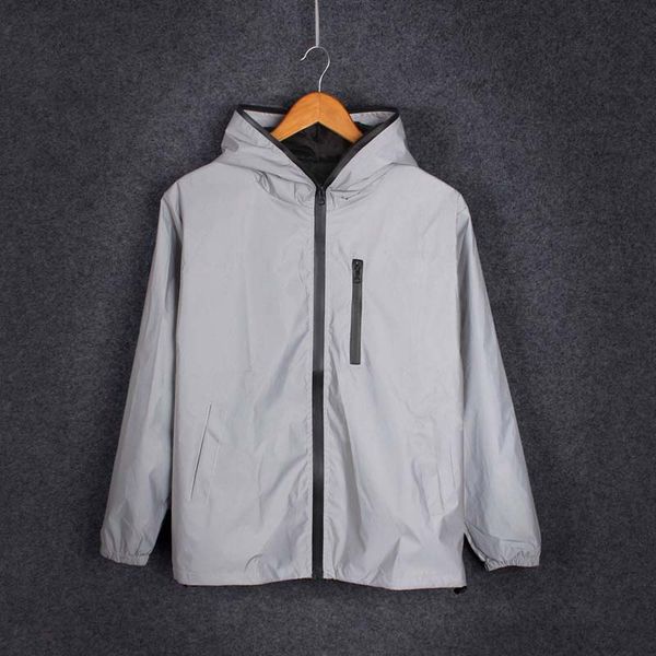 men's jackets full reflective jacket men windbreaker male hooded hip-hop streetwear night shiny patchwork zipper coats brand clothing, Black;brown
men's jackets full reflective jacket men windbreaker male hooded hip-hop streetwear night shiny patchwork zipper coats brand clothing, Black;brown