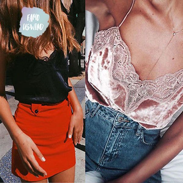 blouse polyester womens fashion summer lace sleeveless velvet tank new off shoulder v neck lace shirt hot, White
blouse polyester womens fashion summer lace sleeveless velvet tank new off shoulder v neck lace shirt hot, White